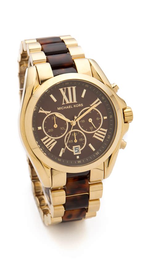 michael kors bradshaw tortoise|Michael Kors Bradshaw Chronograph Gold.